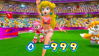 Mario and Sonic at the Olympic Games Tokyo 2012 Can Team Peach,Daisy,Tails,AmyDefeat Blaze,BowserJr?