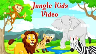 Unidentified Crawling Object| Jungle Kids Video Monkey 🐒 And Truck Elephant 🐘 Kids Animation Video 💞