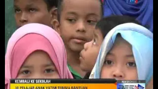 KEMBALI KE SEKOLAH: 30 PELAJAR ANAK YATIM TERIMA BANTUAN [30 DIS 2015]