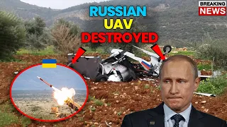 11 MINUTES AGO! BIG EXPLOSION! The Ukrainian Army Shot Down the Russian UAV