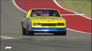 Daniel Ricciardo Drives Dale Earnhardt's 1984 Chevrolet Monte Carlo NASCAR at COTA