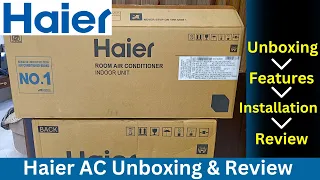 Haier AC Unboxing 2024⚡ Haier AC Review 2024 ⚡Haier 1.5 ton Inverter Split AC 2024
