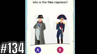 Braindom 2 Riddle Level 134 Who is the fake Napoleon? Gameplay Solution Walkthrough