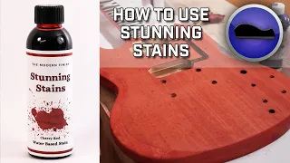 Ep 1 - How to Use Stunning Stains by Crimson Guitars - A Demonstration of Cherry Red