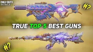 True Top 5 best Guns in Cod Mobile Season 1 #codm