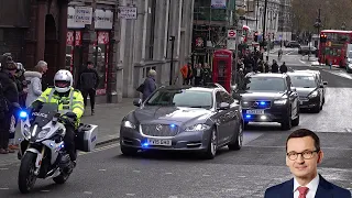 Traffic Chaos! | Motorcade of Polish Prime Minister in London