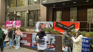 Live: Julian Assange Supporters Rally Outside British Consulate in New York