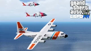 GTA 5 Coastal Callouts | C-130 & Jayhawks Formation Flying | Bringing Rescue Equipment To Los Santos