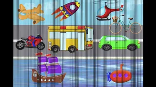 Transport - guessing game for kids / Quiz / Vehicles / ESL