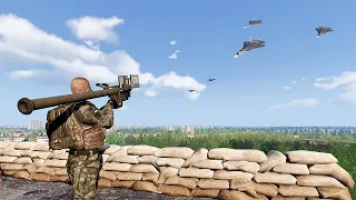 Ukrayna Stinger Füzesi Rus SU-57 Savaş Uçaklarını İmha Etti - Arma 3