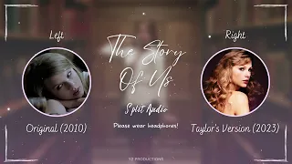 Taylor Swift - The Story Of Us (Original vs. Taylor's Version Split Audio / Comparison)