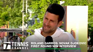 Novak Djokovic Praises NBA Star Nikola Jokic After Win | 2023 Roland Garros First Round Interview