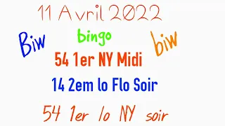 11 Avril 2022 / 3boul ki tré cho Maryaj + loto 4chif pou Tiraj New York & Florida Midi - Soir