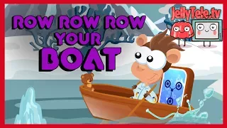 Row Row Row your Boat  | Nursery Rhyme | JellyTele TV