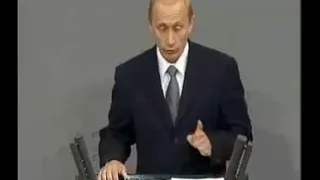 Путин говорит на немецком языке 1/3