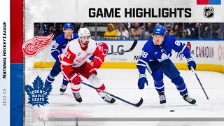 Red Wings @ Maple Leafs 1/7 | NHL Highlights 2023