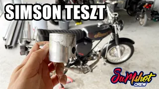 SIKERTELEN SIMSON TESZT | ÍGY SZORÍTOTTAM MEG MÁTÉ TUNING SIMSONJÁT!