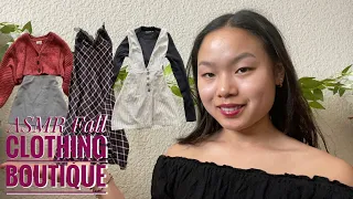 ASMR Fall Clothing Personal Stylist Roleplay 🍂🛍️ (Fabric sounds, Whispering)
