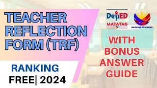 TRF DEPED RANKING 2024 |  TEACHER REFLECTION FORM