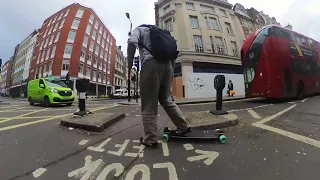 Longboard: commuting in central London