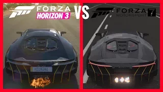 Forza 7 vs Forza Horizon 3 | Lamborghini Centenario | Sound Comparison