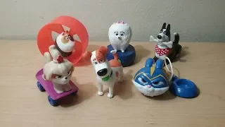 2019 THE SECRET LIFE OF PETS 2 SET OF 6 McDONALDS HAPPY MEAL MOVIE TOYS VIDEO REVIEW