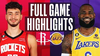 Houston Rockets vs. Los Angeles Lakers Full Game Highlights | Jan 16 | 2022 NBA Season