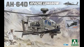 Takom AH 64D Apache Longbow 1/35 scale attack Helicopter