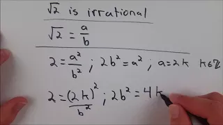 Proof: Square Root of 2 is Irrational