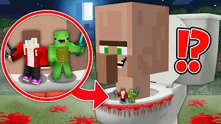 Scary SKIBIDI TOILET vs JJ and Mikey Became SMALL in Minecraft Challenge - Maizen Mizen JJ and Mikey