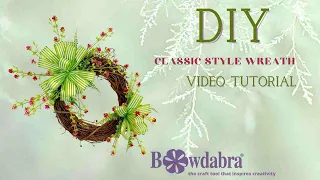 How to make DIY Classic Style Wreath & Bows