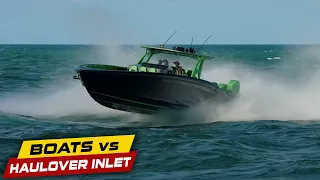 MIDNIGHT EXPRESS WITH 2,000 HP AT HAULOVER INLET! | Boats vs Haulover Inlet