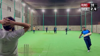 75 Runs in 5 Overs, then Stunning Bowling for the WIN | Indoor Cricket Match | #cricket #indoorcric