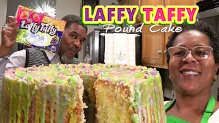 Laffy Taffy Pound Cake 🍌🍓🍏🍇 | This Cake Was Requested by One of Our YouTube Family Members | SO GOOD