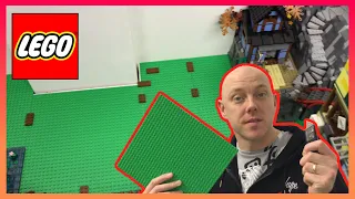 How to cut LEGO baseplates for awkward areas