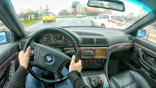 BMW E38 740i City Drive Engine Performance Tested