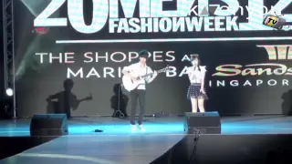 Jung Sungha and Megan Lee Performance at Music & Men's Fashion Week Singapore 2012