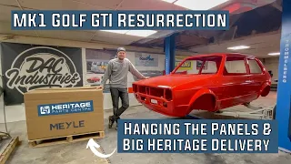 Hanging Panels & Another Heritage Delivery 1983 Mk1 Golf GTI Restoration 1.8 20v t Engine Swap