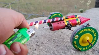 Rocket Chakri Car 100% Work - Top Awesome Diwali Experiment