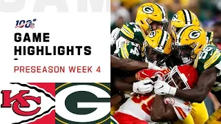 Chiefs vs. Packers Preseason Week 4 Highlights | NFL 2019