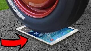 EXPERIMENT: CAR vs iPAD 😱 BURNOUT on a working iPad !!!