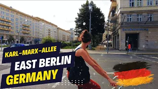 East Berlin Walking Tour | Berlin's Karl-Marx Boulevard | 🇩🇪 | 4K POV One-Shot