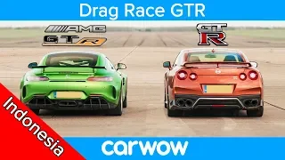 Nissan GT-R vs Mercedes-AMG GT R - DRAG RACE, ROLLING RACE & TES PENGEREMAN