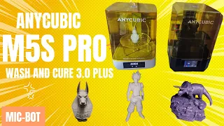 Anycubic M5s Pro and Wash Cure Station 3.0 Plus Unboxing, Setup and Test Print - Quick Breakdown