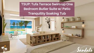 Tufa Terrace Swim-up One Bedroom Butler Suite w/ Patio Tranquility Soaking Tub Tour @ Dunn's River