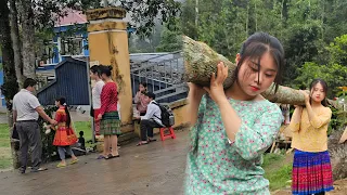 The two sisters took the baby to school and rebuilt a new house