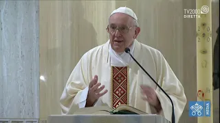 Papa Francesco, omelia a Santa Marta del 1 maggio 2020