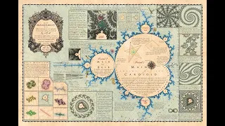 Mandelmap poster - A detailed map of the Mandelbrot set fractal