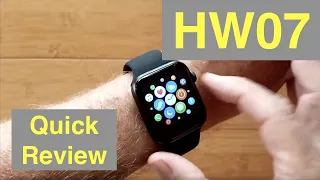 SENBONO HW07 Apple Watch Shaped Temperature Bluetooth Calling Health Smartwatch: Quick Overview