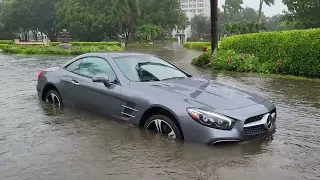 Hurricane Ian storm surge flooding Calais in Pelican Bay, Naples FL. 9/28/22